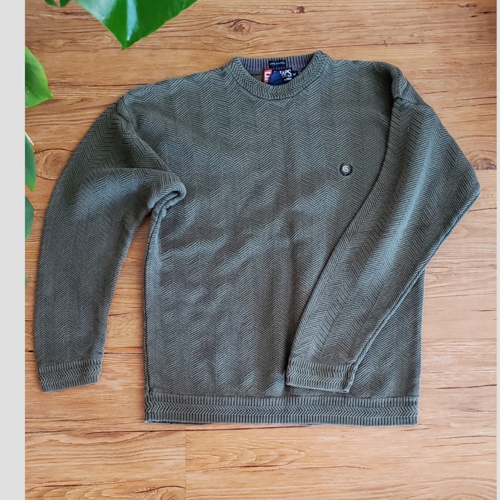 Chaps Ralph Lauren Crew Sweater forest green